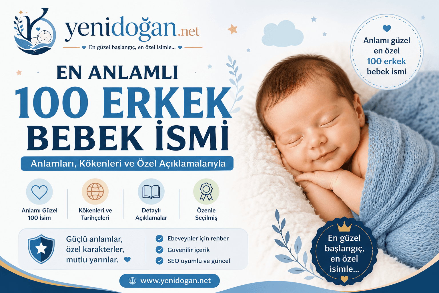 En Anlamlı 100 Erkek Bebek İsmi
