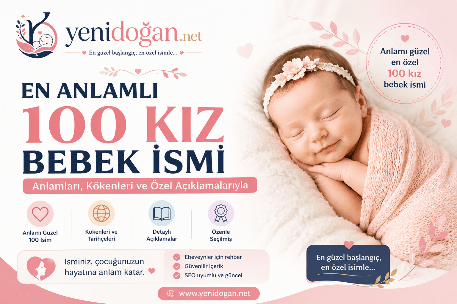 En Anlamlı 100 Kız Bebek İsmi
